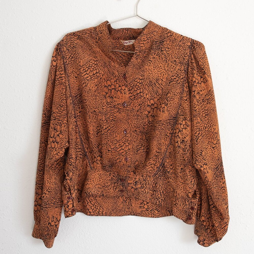 VINTAGE 80s flowy blouse